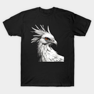 Secretary bird drawing T-Shirt